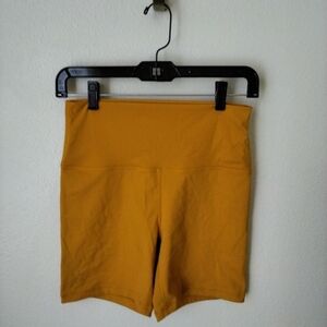 Set Active Women's Luxform Biker Shorts Size M Orange Activewear
